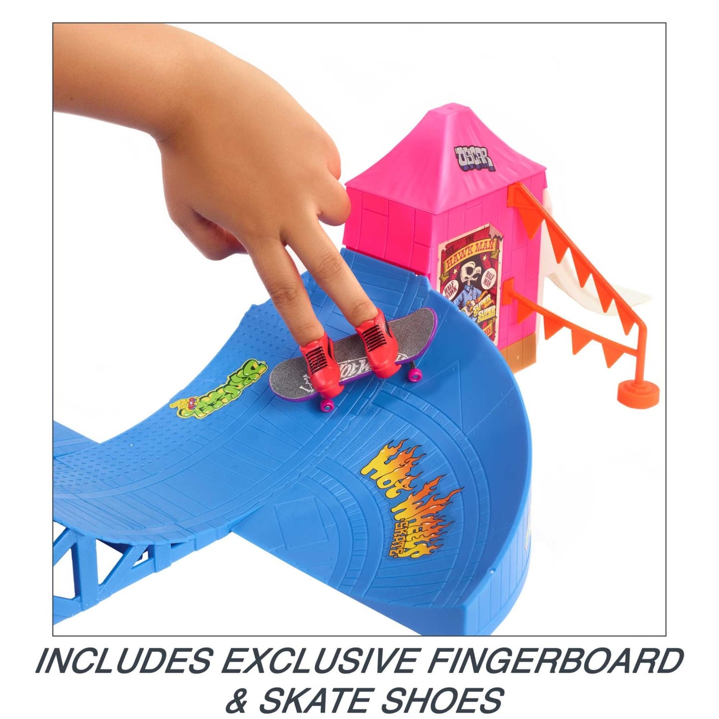 Hot Wheels - ® - Skate Amusement Park Skate Set With Fingerboard & Pair Of Skate Shoes