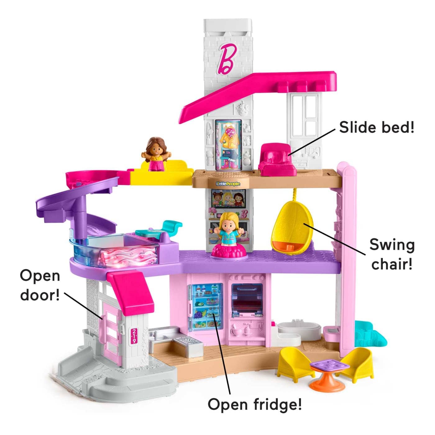 Barbie -  Little Dreamhouse Interactive Playset By Little People