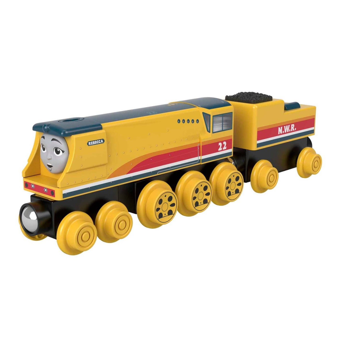Thomas & Friends -  Wooden Railway Rebecca Train Engine And Coal Car
