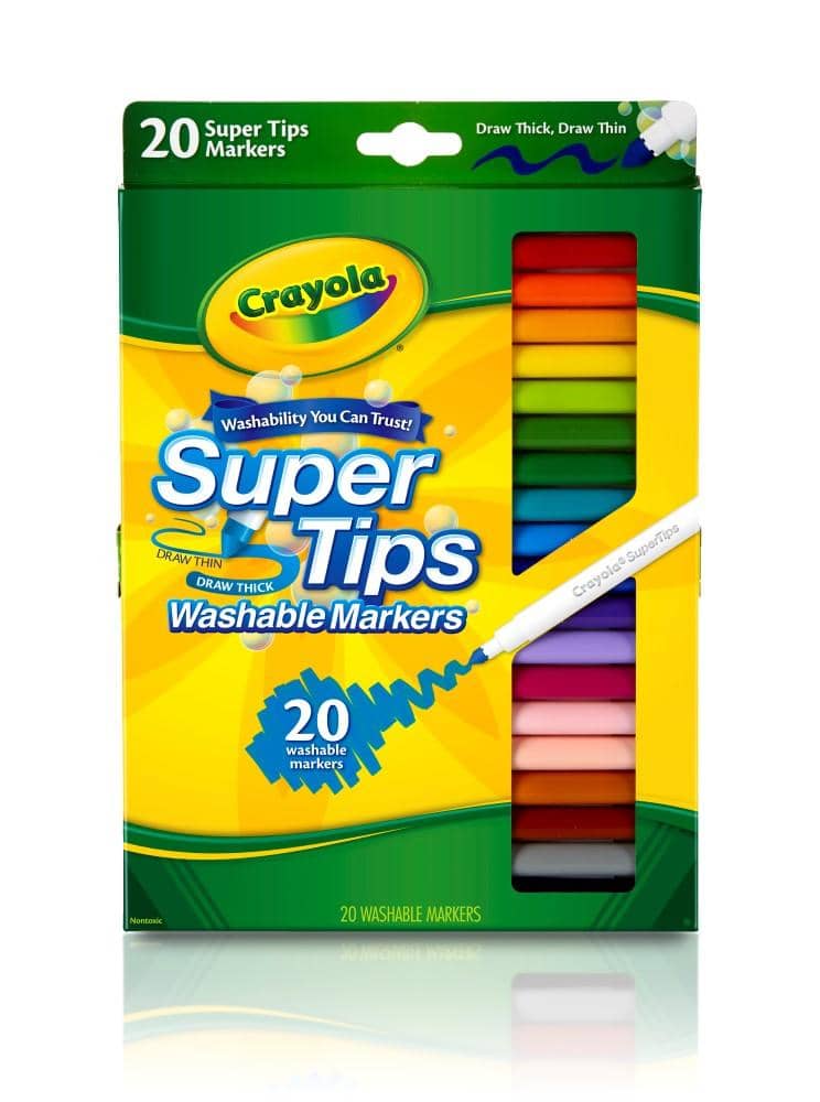 Crayola -  Super Tips Washable Markers - 20 Pack