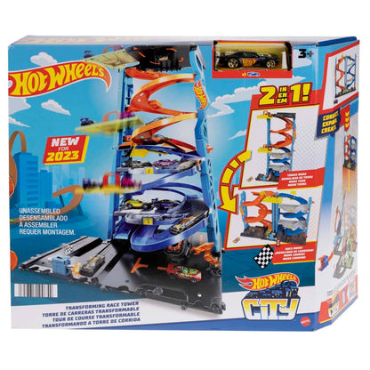 Hot Wheels - ® - City Transforming Race Tower Playset Track Set With 1 Toy Car