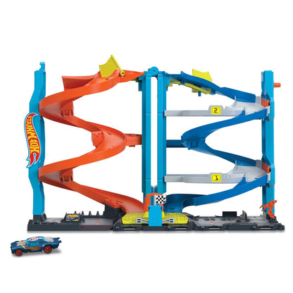 Hot Wheels - ® - City Transforming Race Tower Playset Track Set With 1 Toy Car
