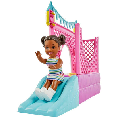Barbie -  Skipper Babysitters Inc. Bounce House Playset With Dolls & Accessories