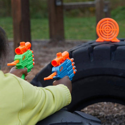 Nerf -  Elite 2.0 Face Off Target Set Includes 2 Toy Foam Dart Blasters & Target & 12 Nerf Elite Darts