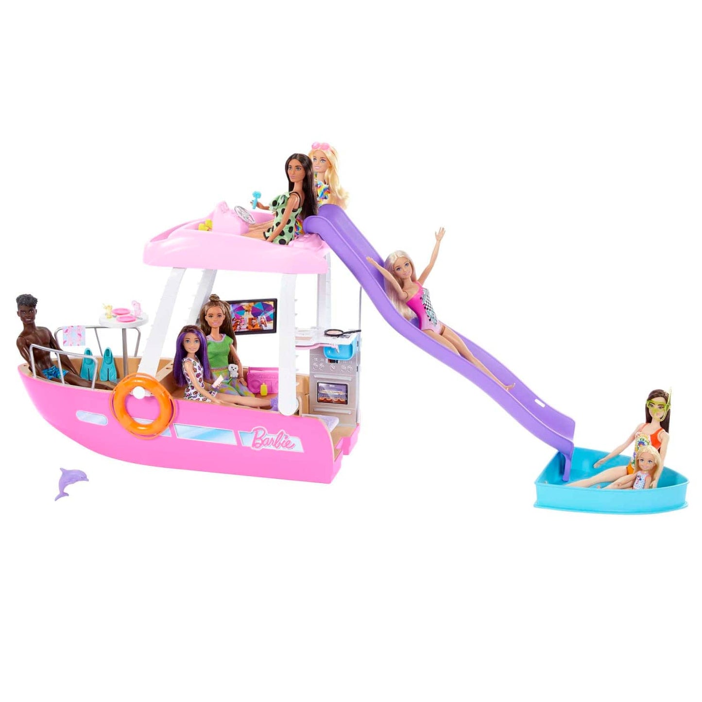 Barbie -  Dream Boat Playset With Pool Slide And 20+ Accessories
