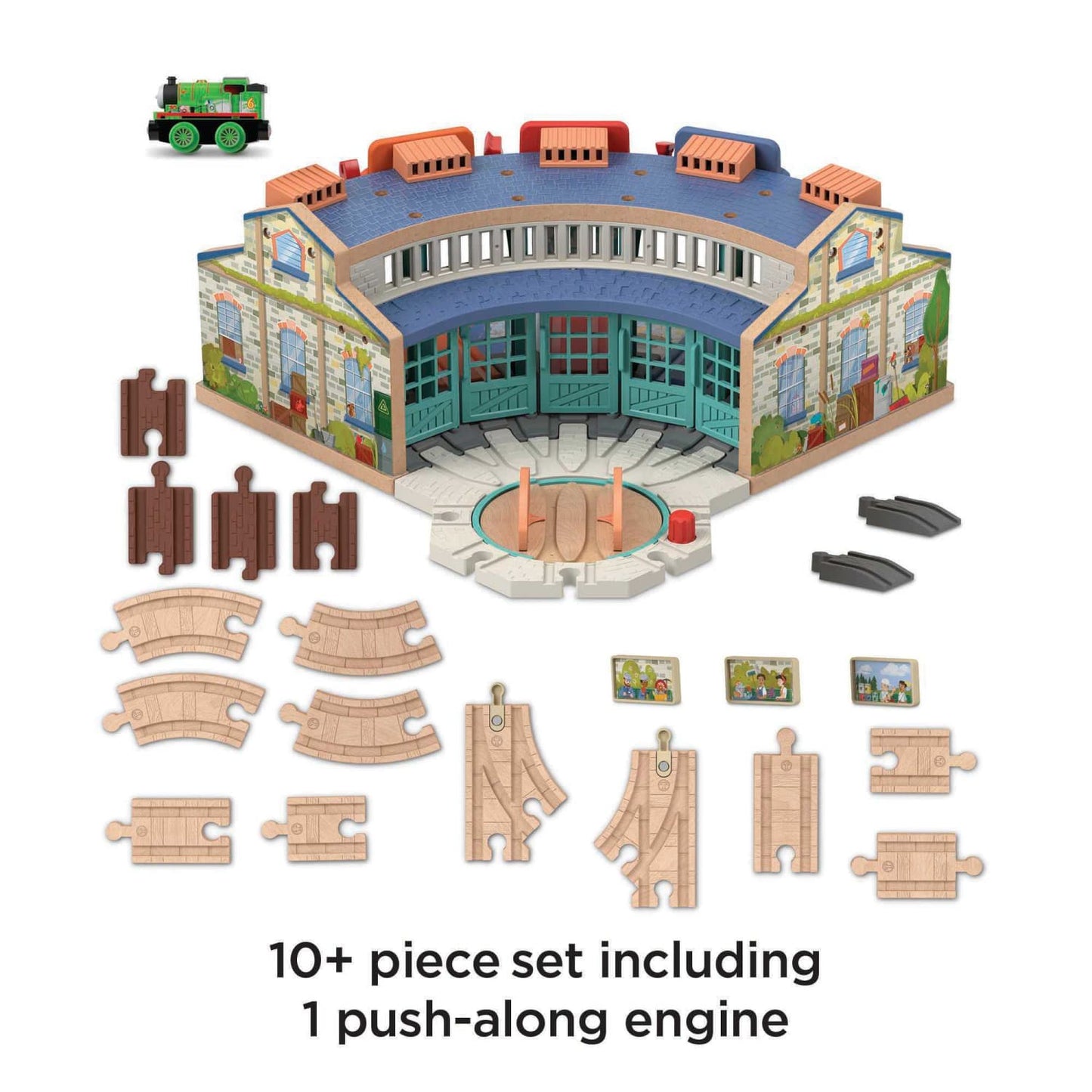 Thomas & Friends -  Wooden Railway Tidmouth Sheds Starter Train Set