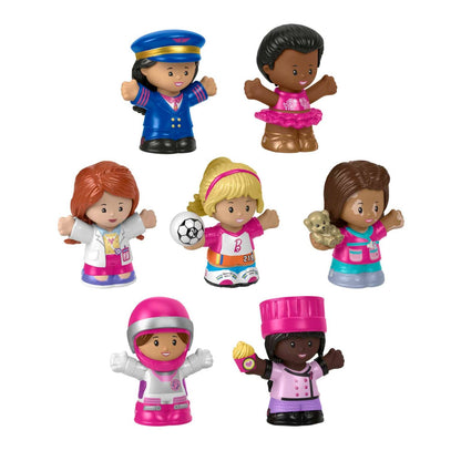 Barbie -  You Can Be Anything Figure Pack By Little People 7 Toys Figure Pk
