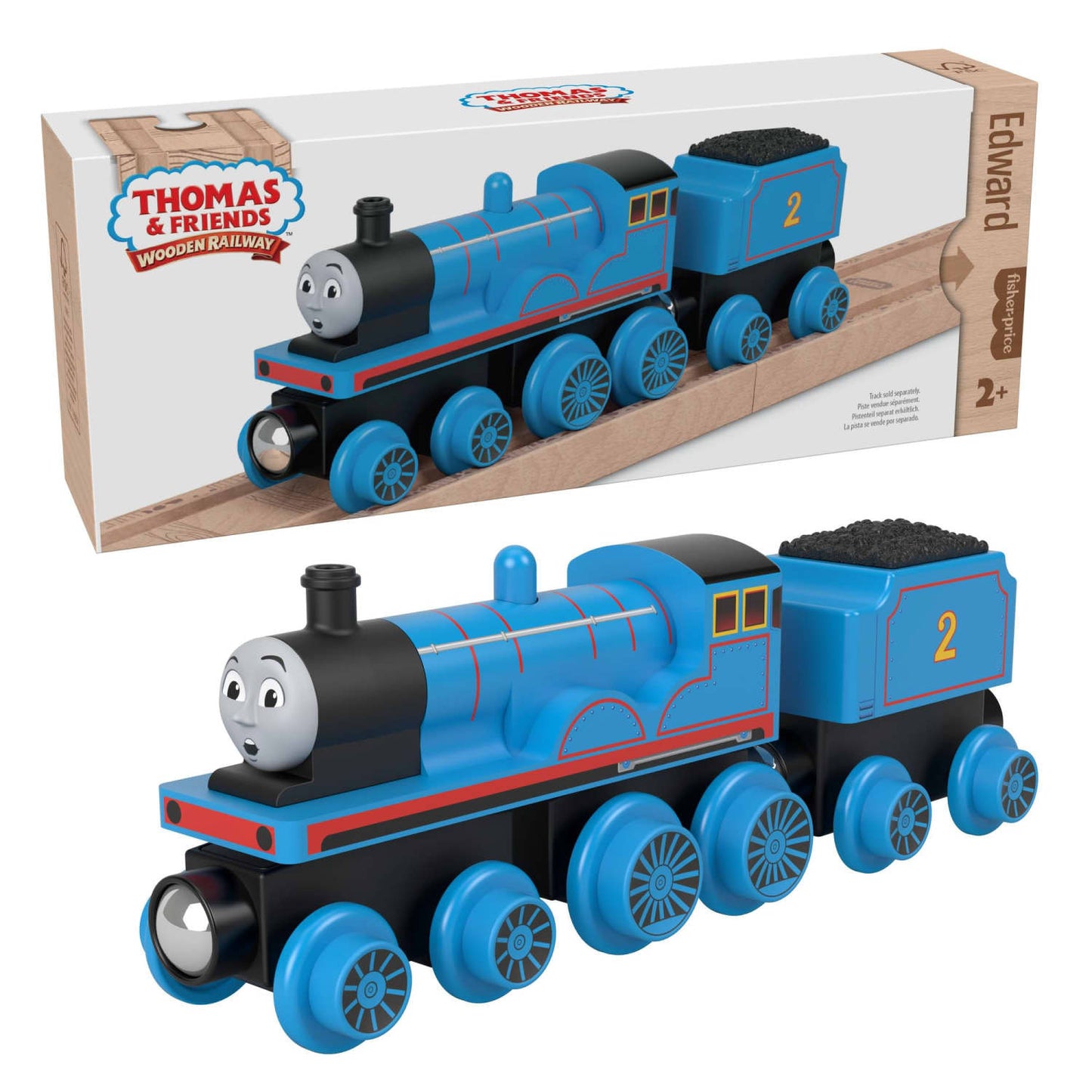 Thomas & Friends -  Wooden Railway Edward Engine And Coal Car