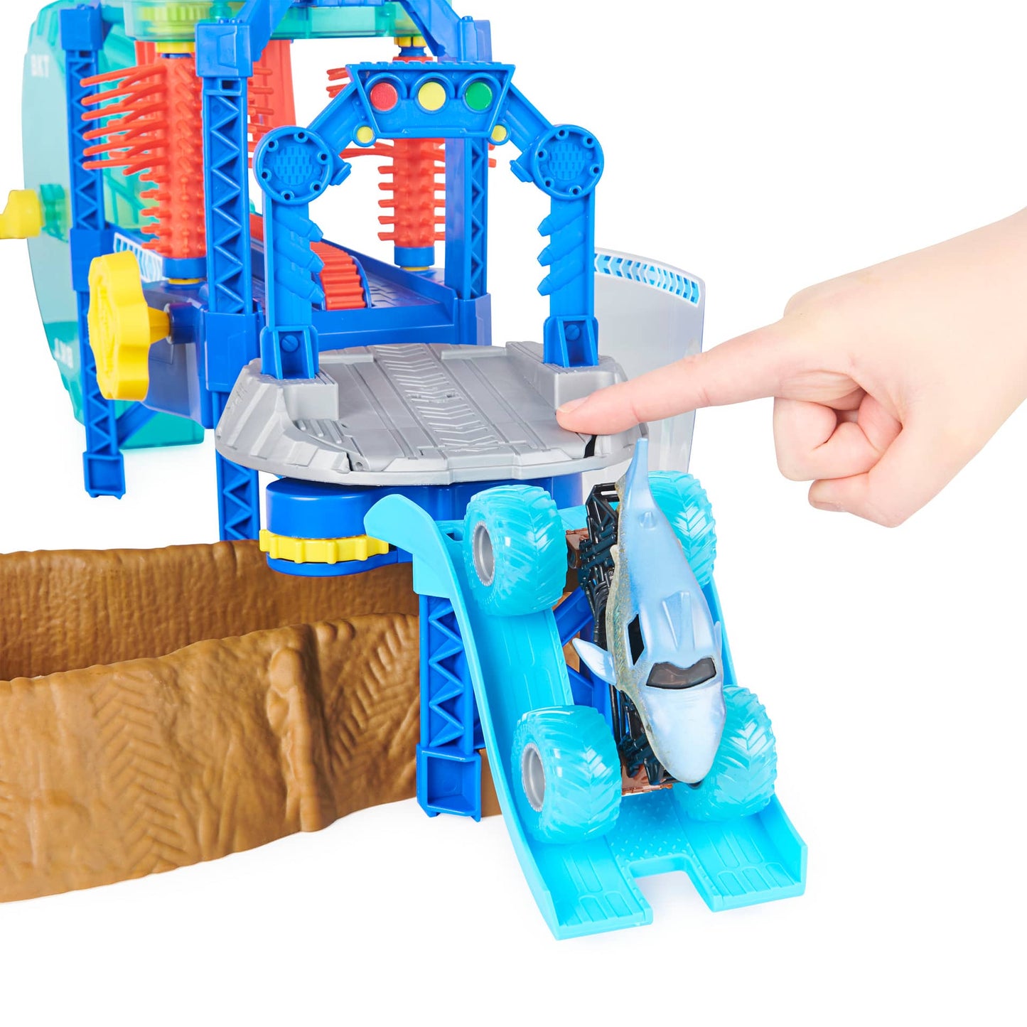 Monster Jam  - Megalodon Monster Wash Includes Coluor-changing Megalodon Monster Truck