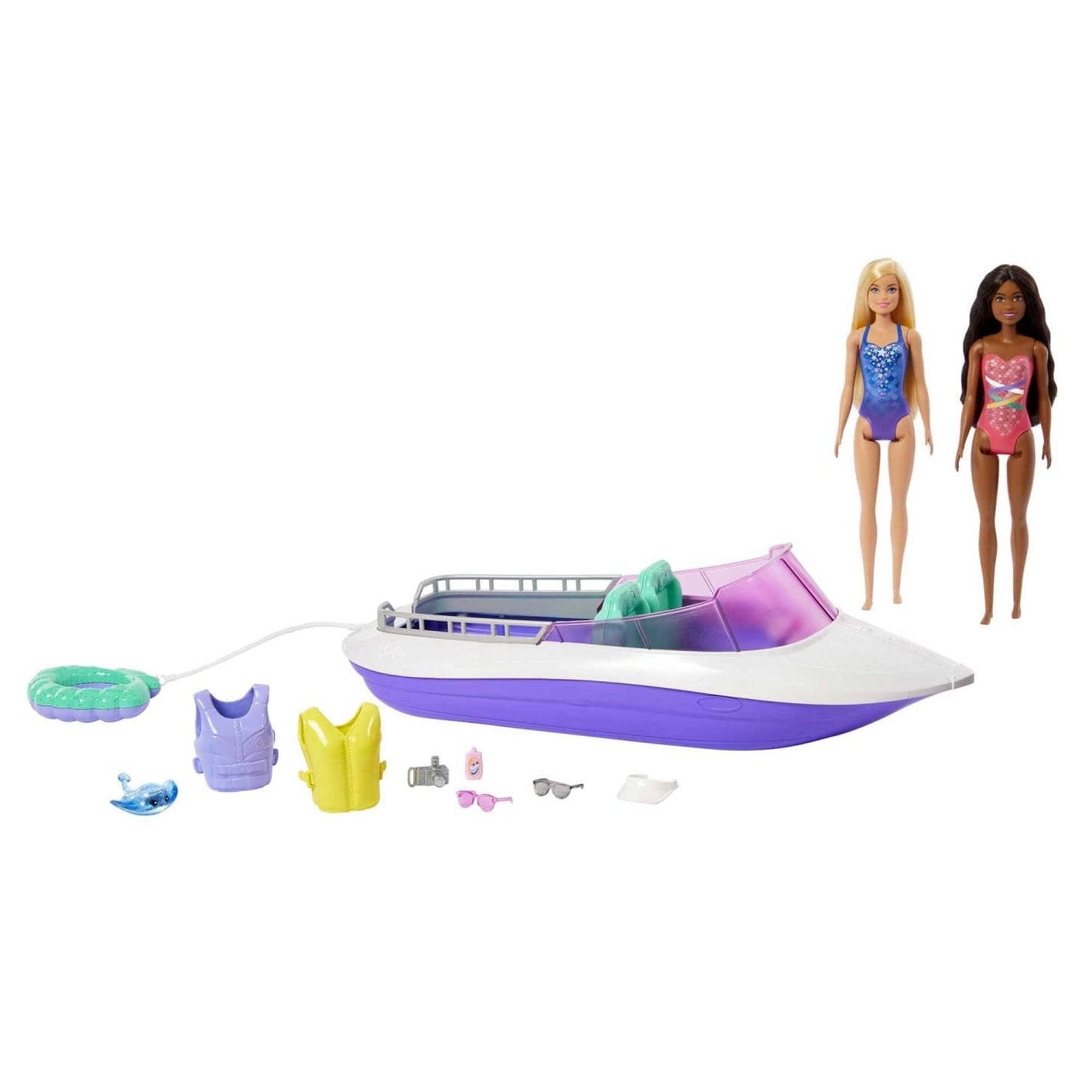 Barbie -  Mermaid Power Dolls & Boat Playset Toy For 3 Year Olds & Up