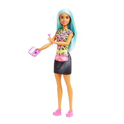 Barbie -  Makeup Artist Doll With Teal Hair And Career-themed Accessories Like Palette And Brush