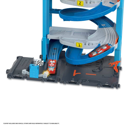 Hot Wheels - ® - City Transforming Race Tower Playset Track Set With 1 Toy Car