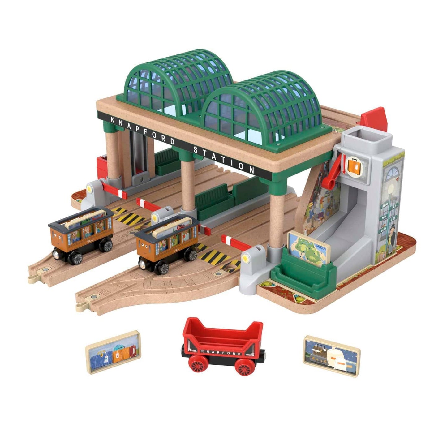 Thomas & Friends -  Wooden Railway Knapford Station Passenger Pickup Playset