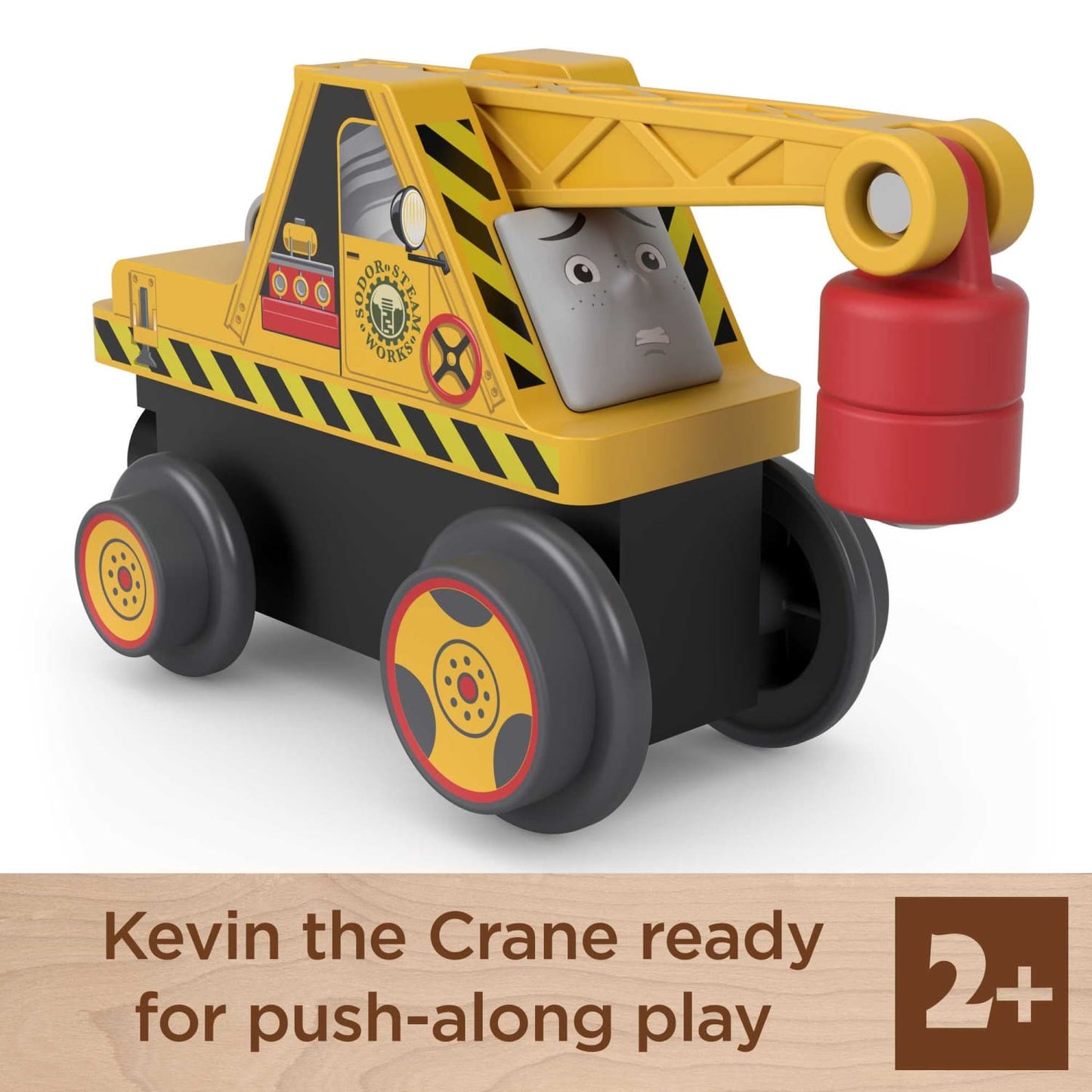 Thomas & Friends -  Wooden Railway Kevin The Crane Push-Along Toy