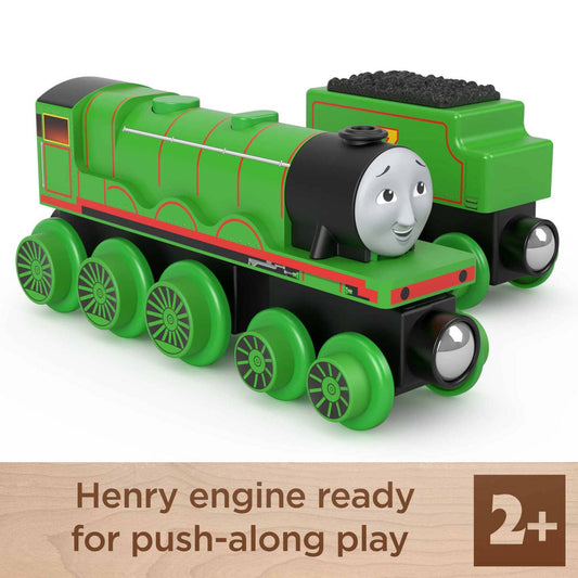 Thomas & Friends -  Wooden Railway Henry Engine And Coal Car