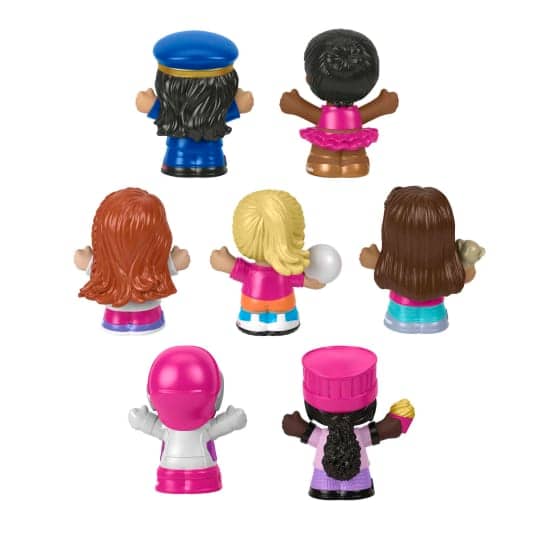 Barbie -  You Can Be Anything Figure Pack By Little People 7 Toys Figure Pk