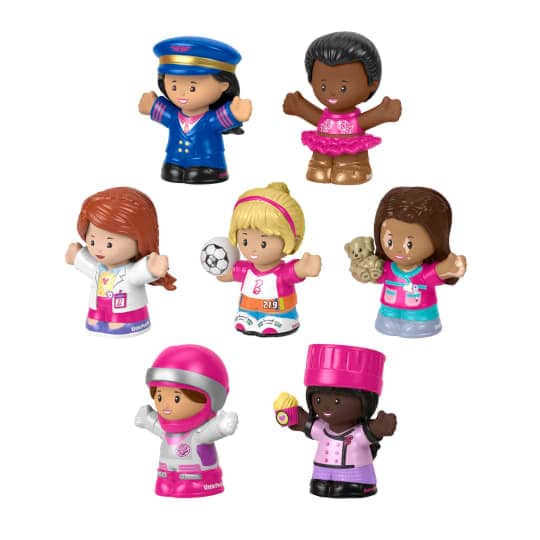 Barbie -  You Can Be Anything Figure Pack By Little People 7 Toys Figure Pk