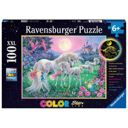 Ravensburger - Unicorns In The Moonlight Jigsaw Puzzle 100 Pieces Xxl