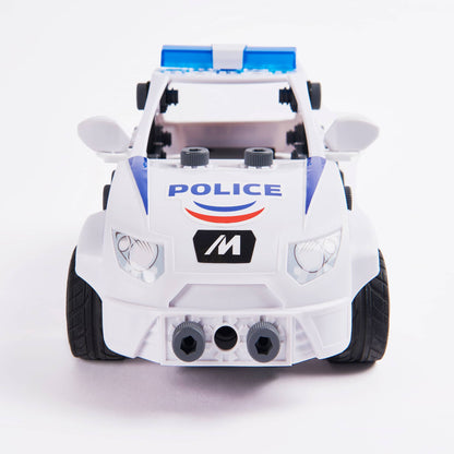 Meccano - Junior Rc Police Car Toy Model Building Kit Stem
