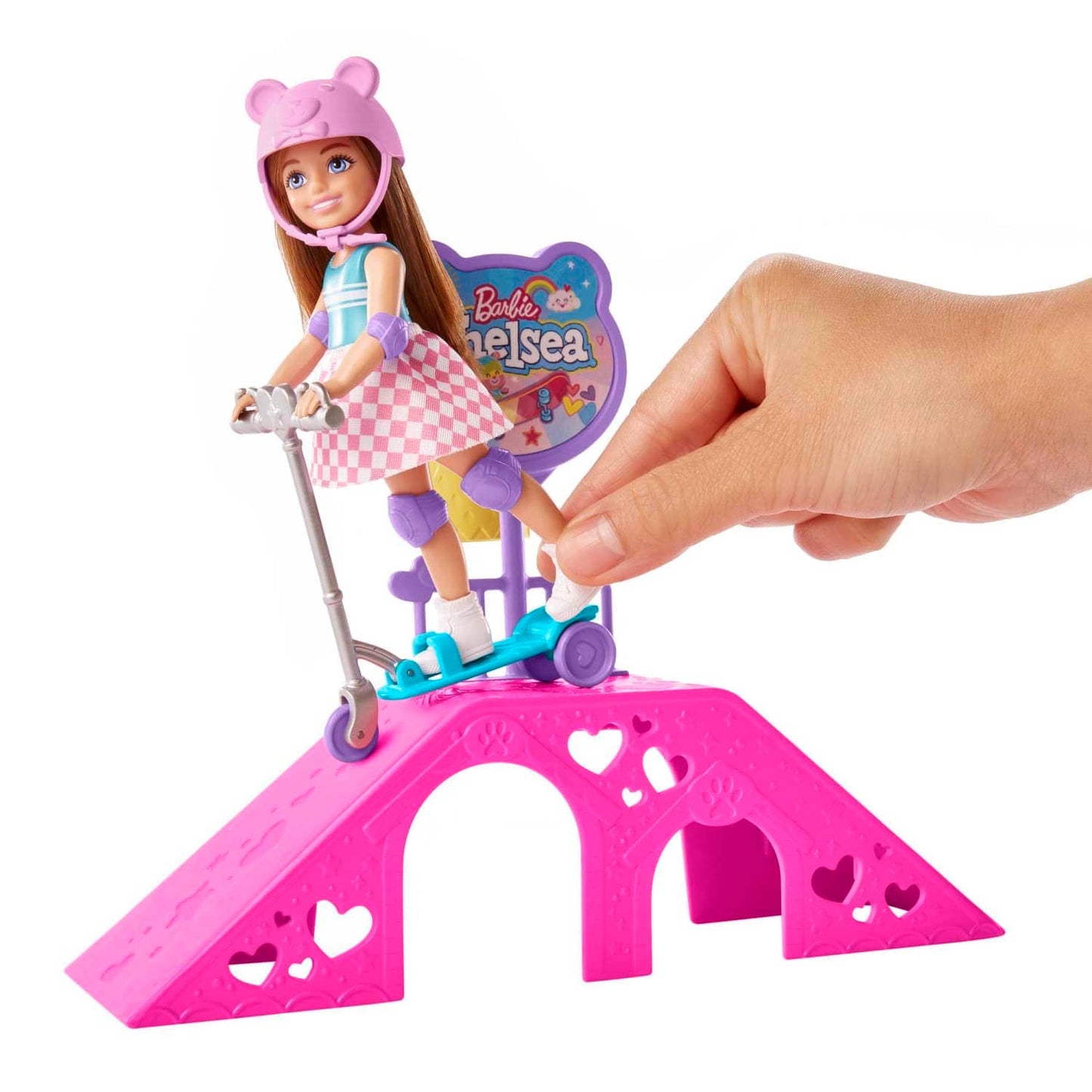Barbie -  Chelsea Doll And Accessories Skatepark Playset With 2 Puppies And 15+ Pieces