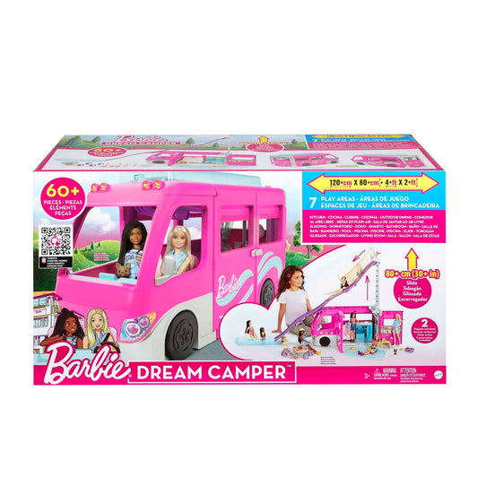 Barbie -  Camper Dreamcamper Toy Playset With Pool And 60+ Accessories 2022