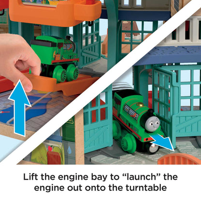 Thomas & Friends -  Wooden Railway Tidmouth Sheds Starter Train Set