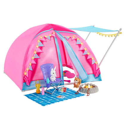 Barbie -  It Takes Two Camping Playset With Tent 2 Barbie Dolls & Accessories