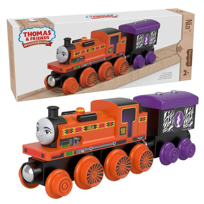 Thomas & Friends -  Wooden Railway Nia™ Engine and Coal-Car - Fisher-Price
