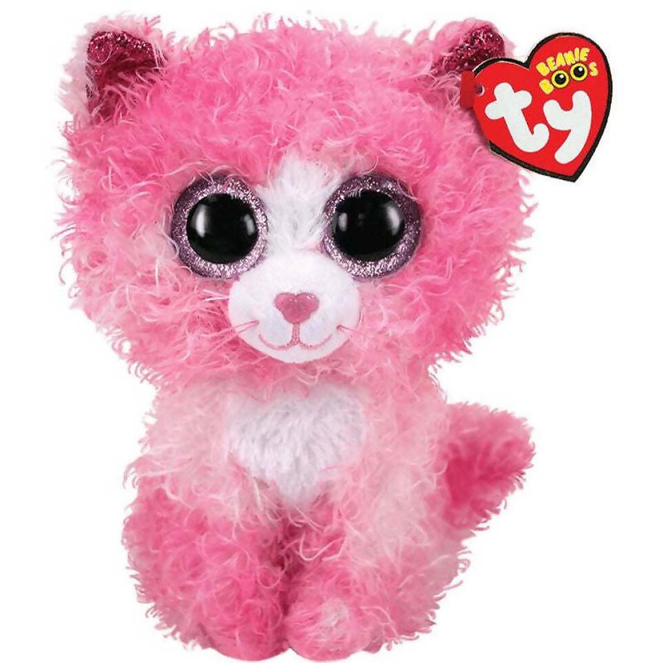 Ty - Beanie Boos - Reagan The Pink Cat Small 15cm - Bg36308 from Tates Toyworld