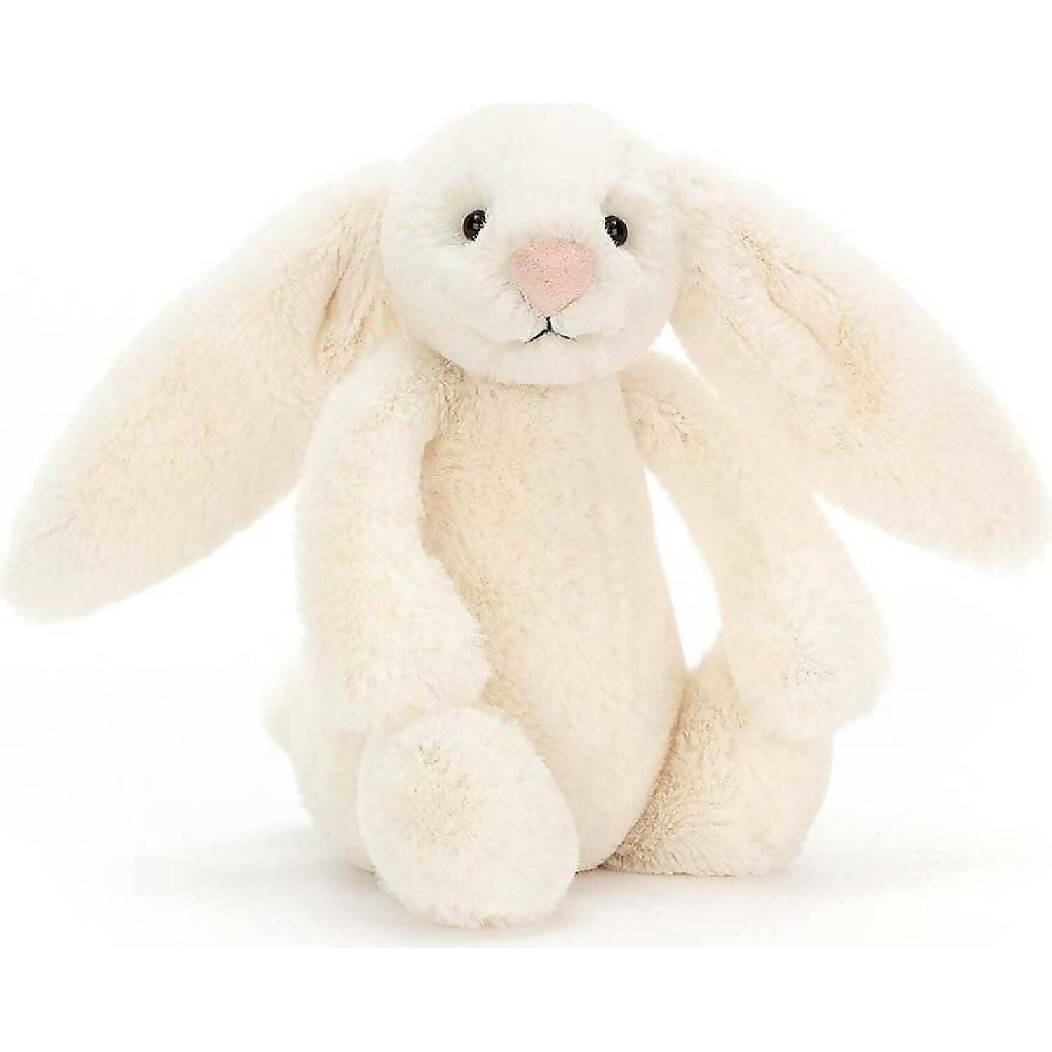 Jellycat - Bashful Cream Bunny Small 18x10x9cm from Tates Toyworld