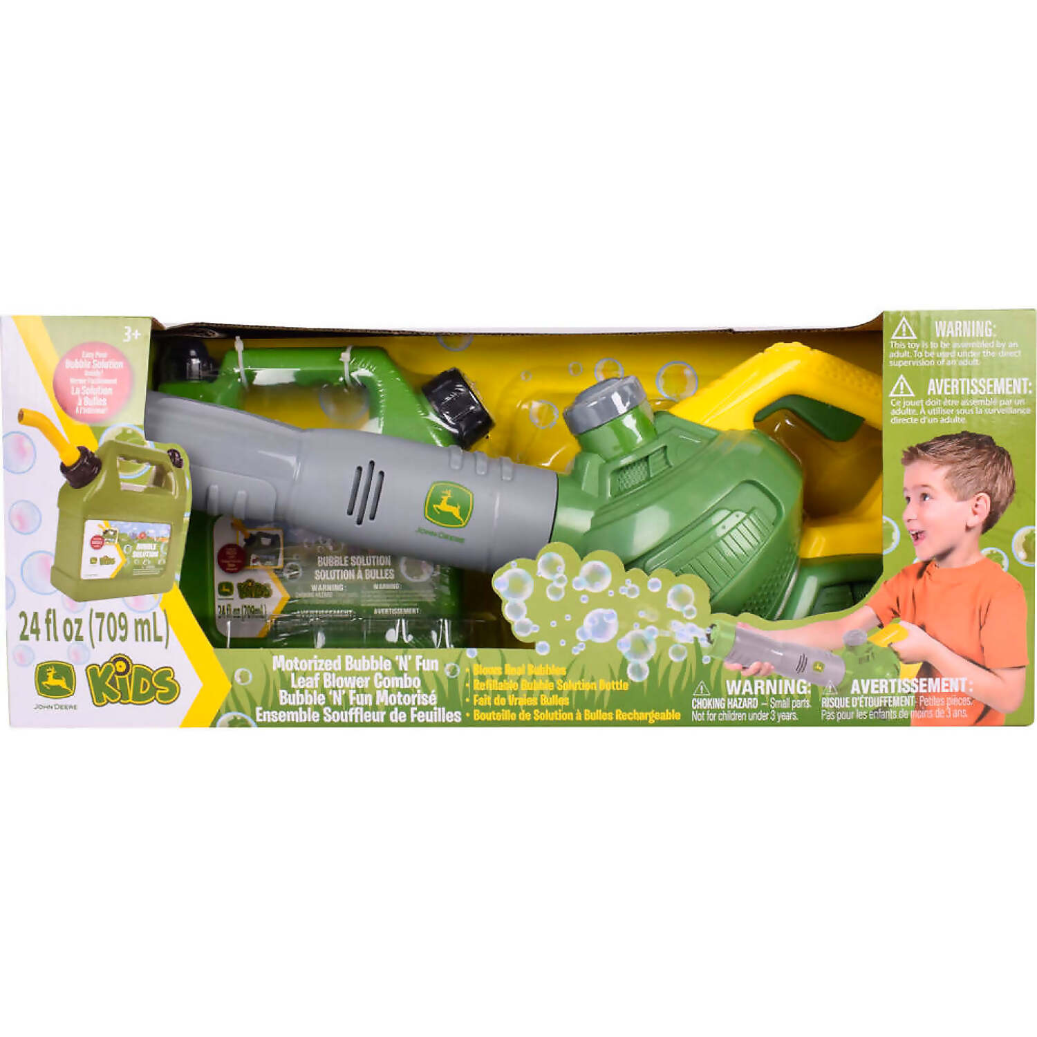 John Deere - Bubble 'n' Fun Leaf Blower Combo