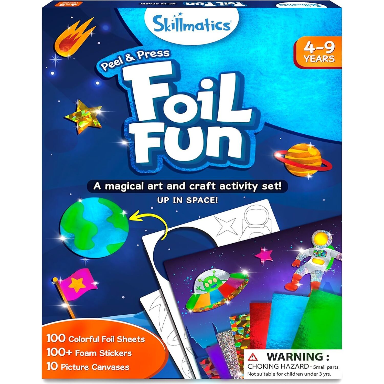 Skillmatics - Foil Fun: Up In Space No Mess Art Kit