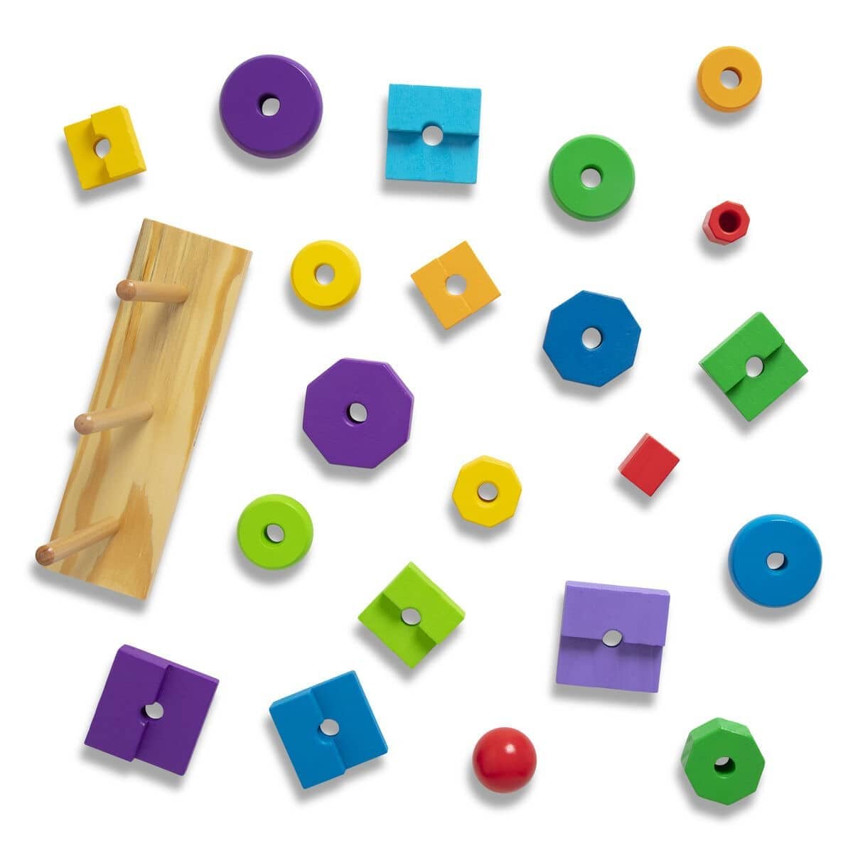 Melissa & Doug - Geometric Stacker Toddler Toy - Image 5