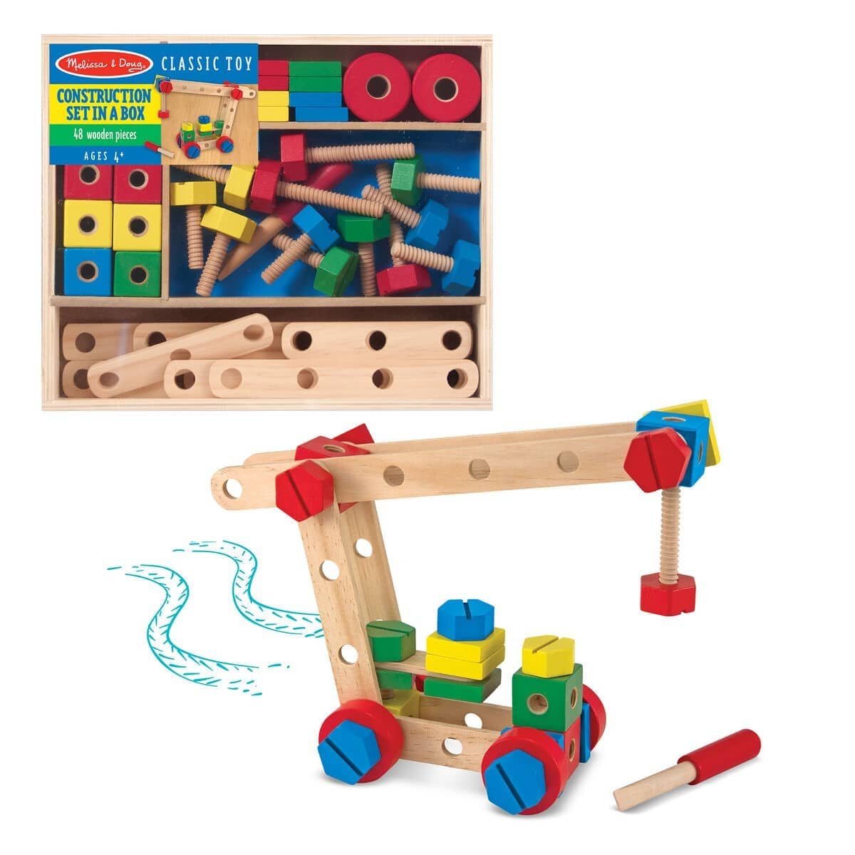 Melissa & Doug - Construction Building Set In A Box - Image 6