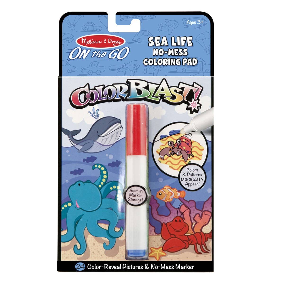 Melissa & Doug - On The Go Colorblast No-mess Coloring Pad - Sea Life