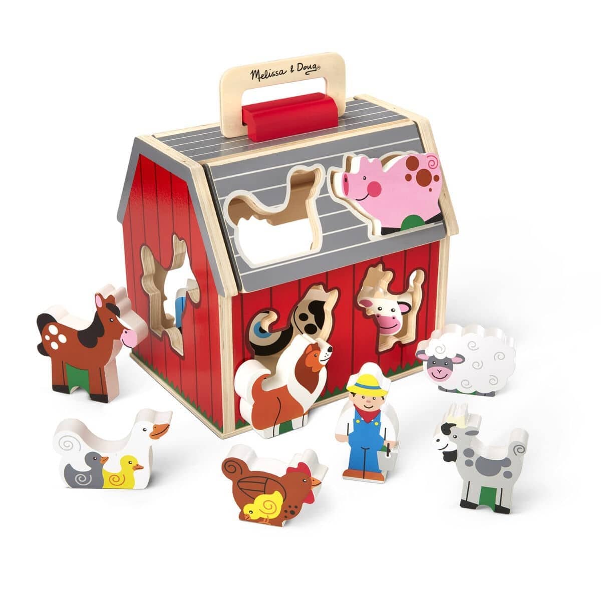 Melissa & Doug - Take-along Sorting Barn Animal Playset