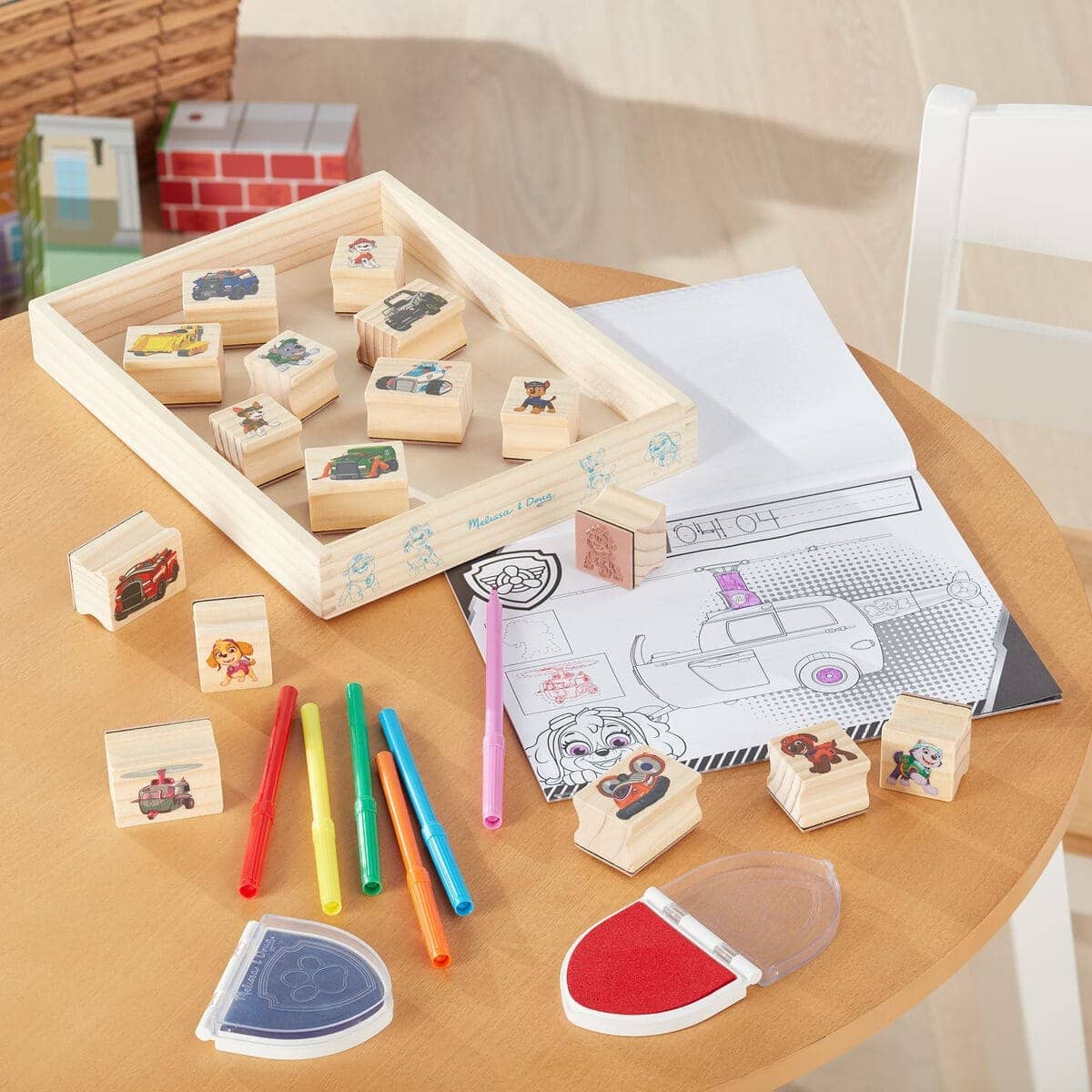 Paw Patrol - Melissa & Doug - Wooden Stamps Activity Set - Image 5