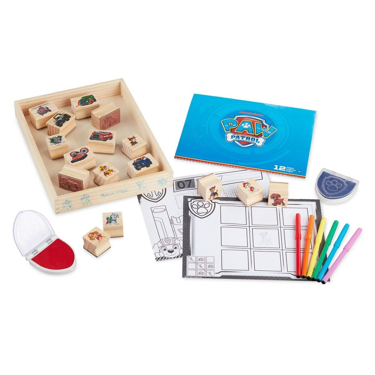 Paw Patrol - Melissa & Doug - Wooden Stamps Activity Set - Image 6