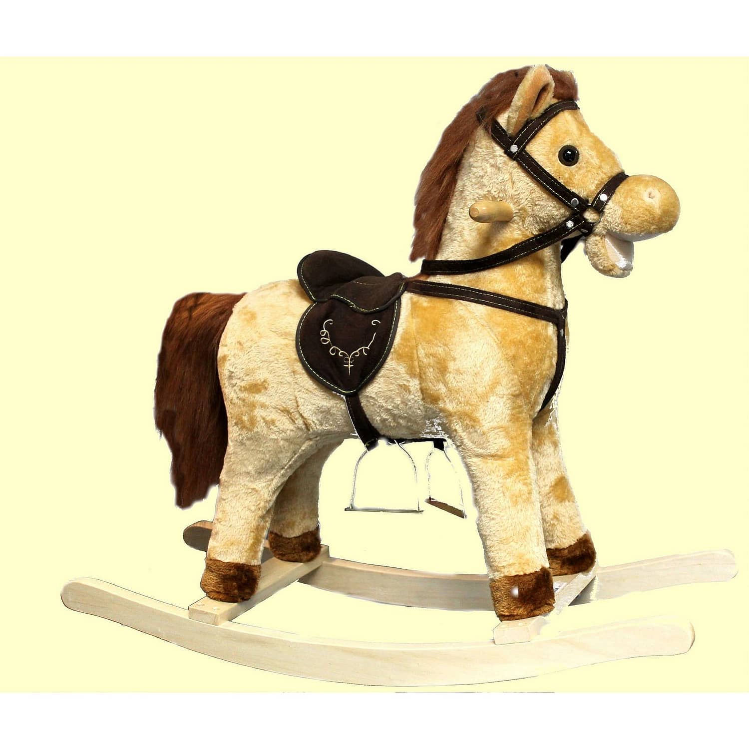 Rocking Horse With Sound Brown or Beige ASSORTED