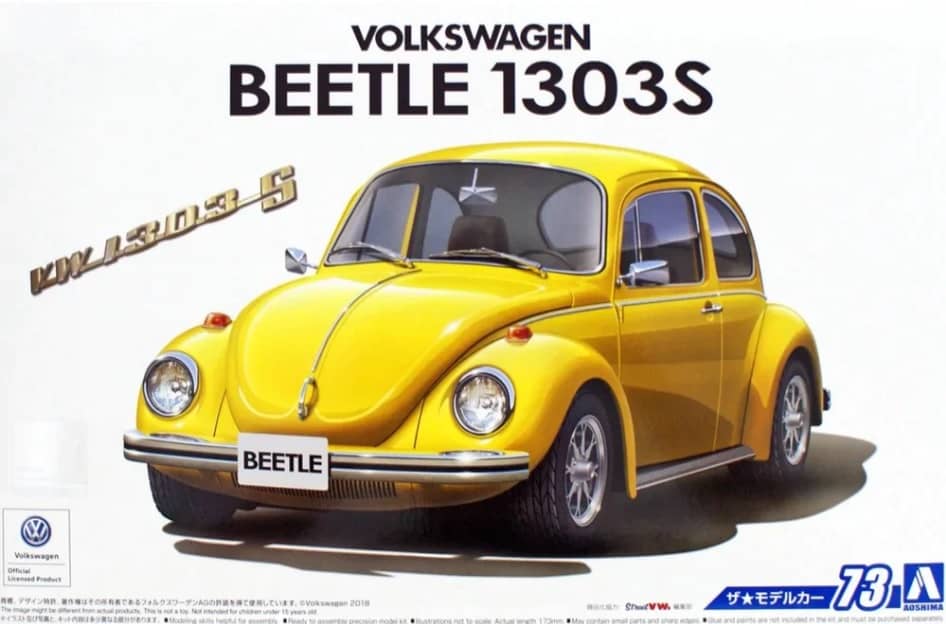 Aoshima 1:24 Volkswagen 13ad Beetle 1303s 73