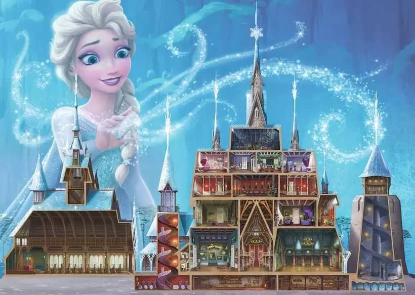 Ravensburger - Disney Castles Elsa Jigsaw Puzzle 1000 Pieces - Image 3