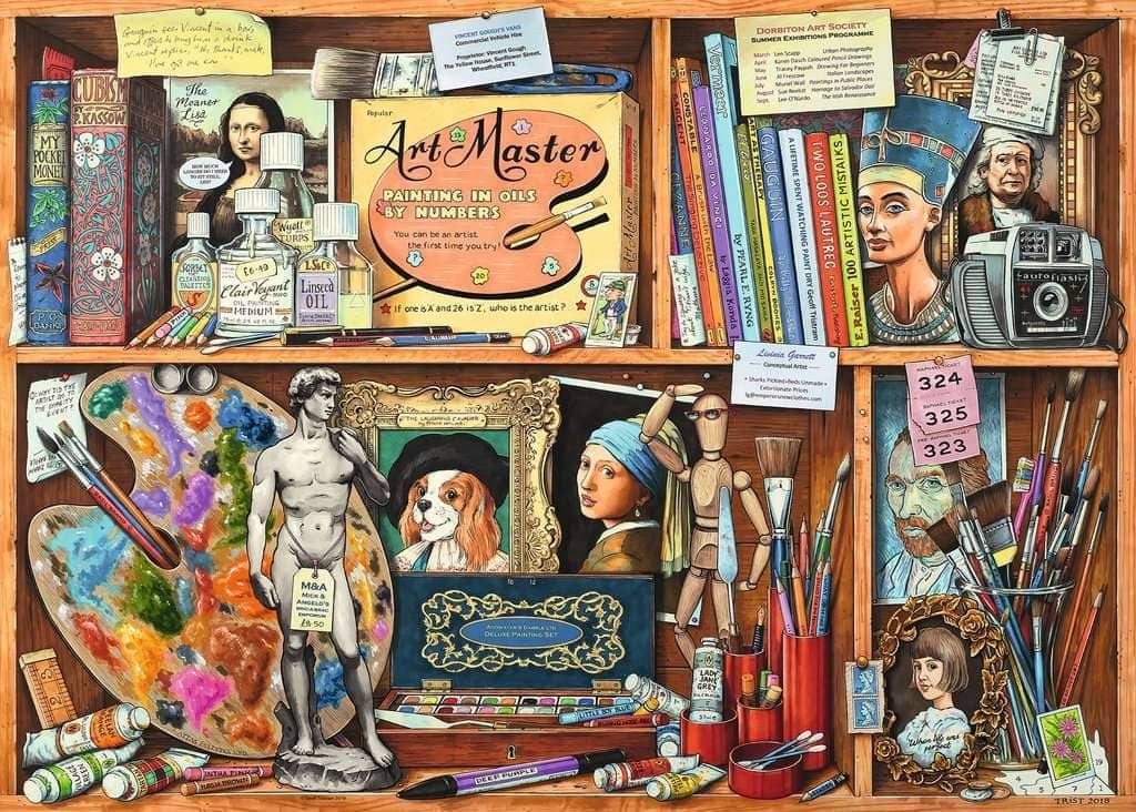 Ravensburger - The Artist's Cabinet Jigsaw Puzzle 1000 Pieces - Image 2