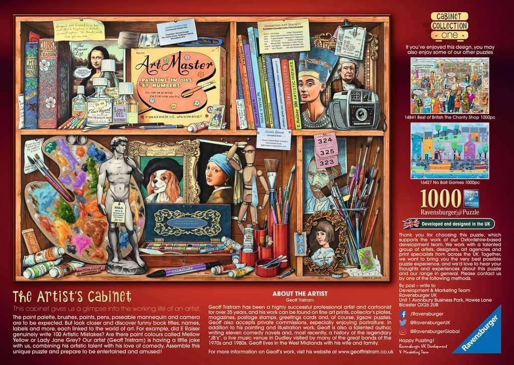 Ravensburger - The Artist's Cabinet Jigsaw Puzzle 1000 Pieces - Image 3