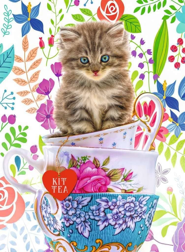 Ravensburger - Kitten In A Cup Jigsaw Puzzle 500 Pieces - Image 2
