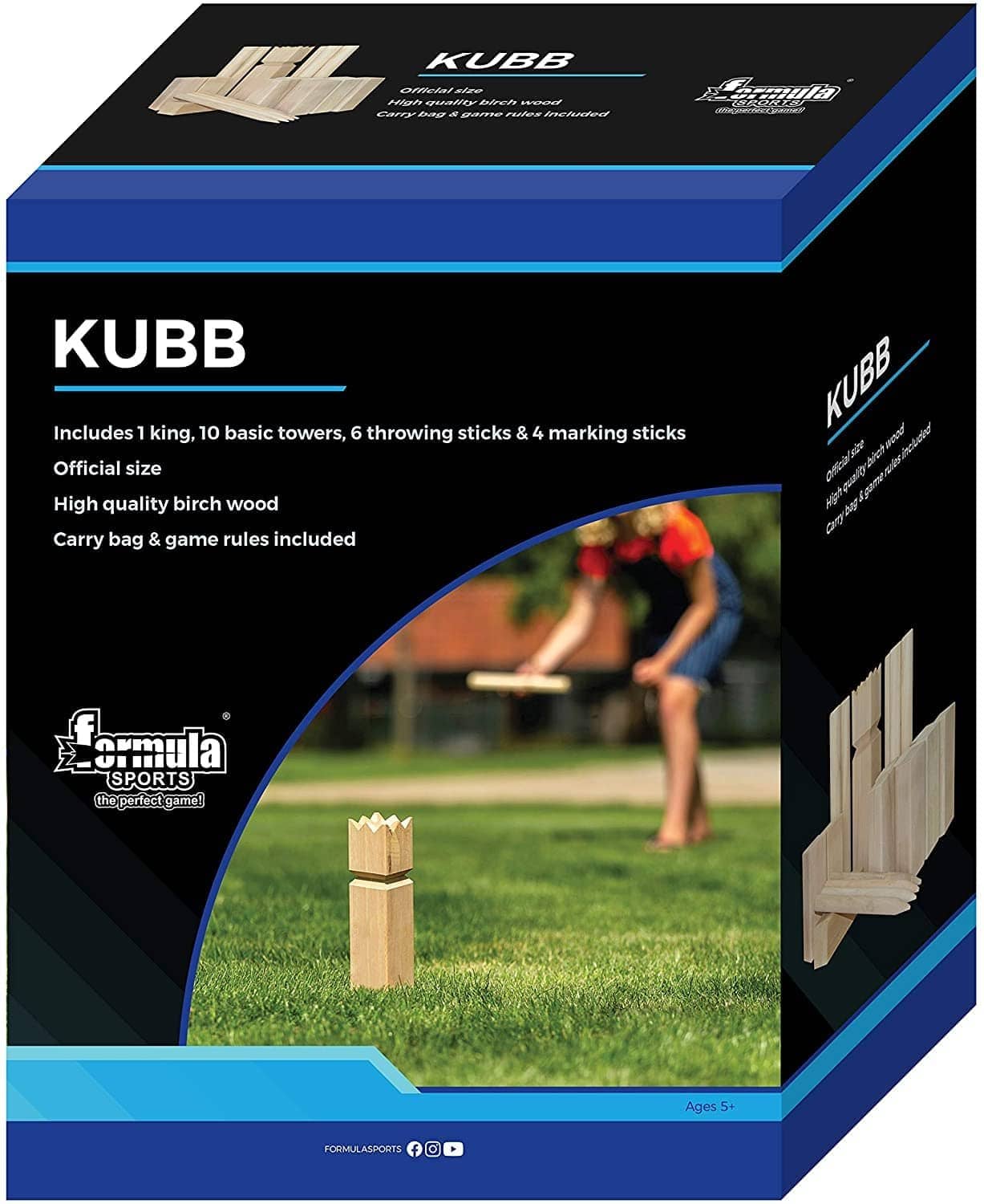 Kubb Xl Classic Outdoor Throwing Game Asformulaspor - Image 2