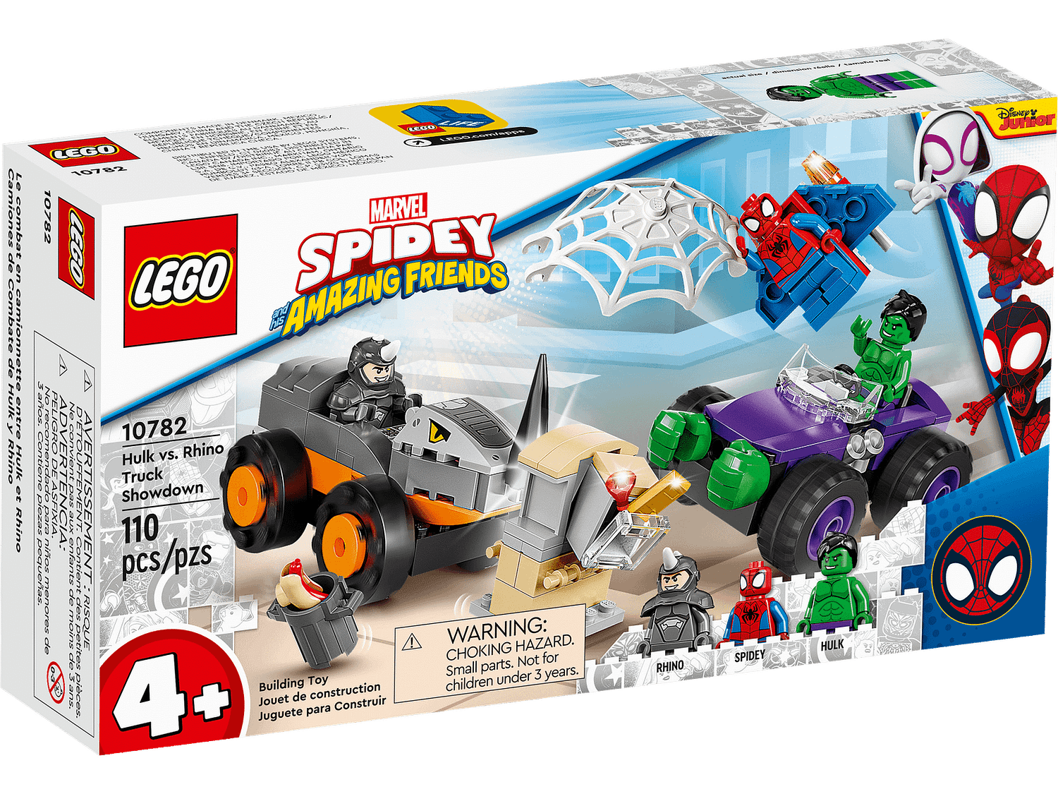 LEGO 10782 Hulk vs. Rhino Truck Showdown - Marvel Spidey 4+