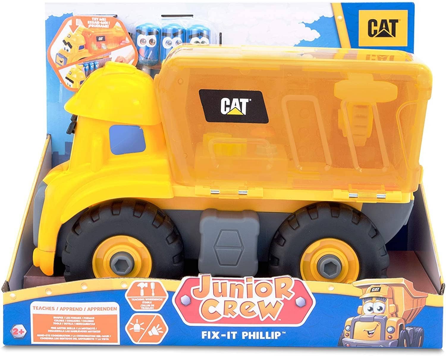 CAT® Construction Junior Crew Fix-it Phillip Preschool Construction Vehicle Set - Image 3