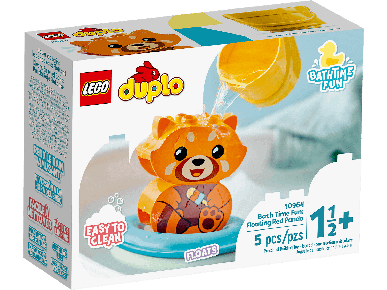 LEGO 10964 Bath Time Fun Floating Red Panda - DUPLO