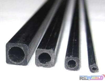 CARBON SQUARE 8X8X6X1000MM