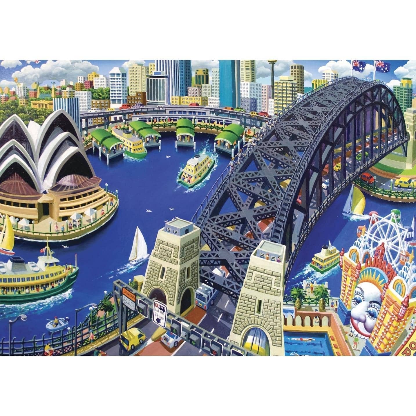 Blue Opal - Macquarie Lighthouse Jigsaw Puzzle 1000 Pieces